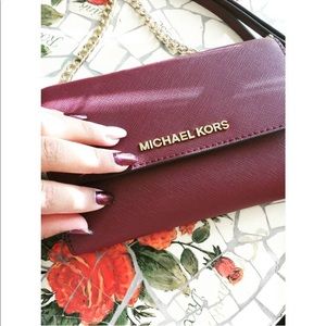 Purple Michael Kors crossbody